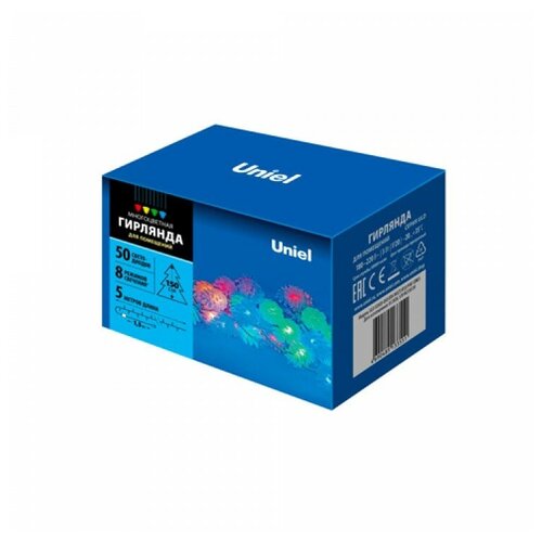 Гирлянда светодиодная ULD-S0500-050/DTA MULTI IP20 PINE CONES «Шишки», 5м. 50 свет. 7193