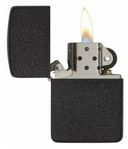 Зажигалка ZIPPO 1941 Replica, латунь с покрытием Black Crackle, черный, матовая, 38x13x57 мм