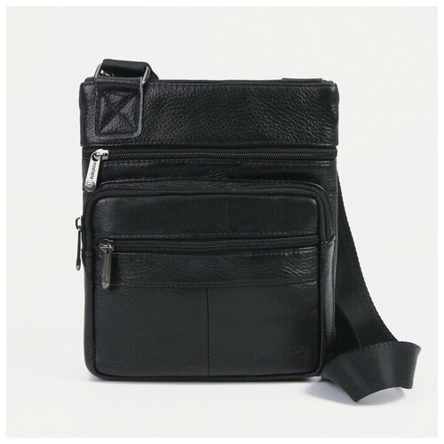 фото Планшет, 20*3,5*23, отд на молнии, 3 н/кармана, регул ремень, черный qwen