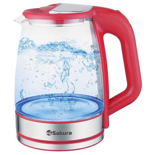 чайник электр SA-2722R 22 стекл подсв 142100₽