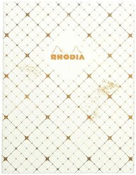 Блокнот Rhodia HERITAGE, 190х250 мм, quadrille, мягкая обложка, клетка, 32л, кремовый, 90г/м2, сшивк