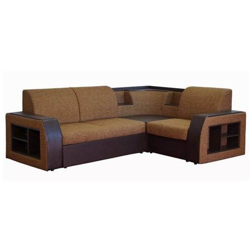 Диван GALAXY Ника-2 раскладной спальная длина 203см ширина 245см коричневый 54050₽