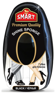 Фото Smart губка для обуви Shine sponge, черная