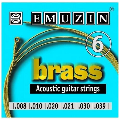 Струны для акустической гитары Emuzin Brass 6А101 8-39