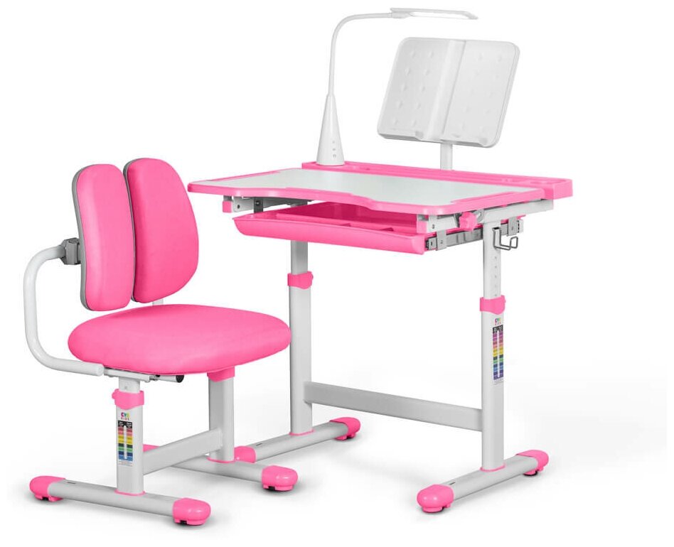 Комплект мебели (столик + стульчик) Mealux EVO BD-23 Pink розовый