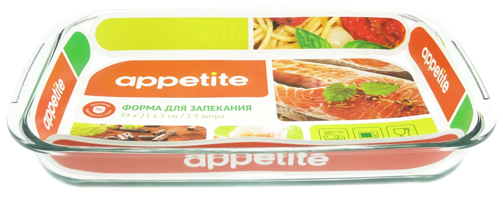 Форма для запекания Appetite PL4, 2.9 л, 39х23 см
