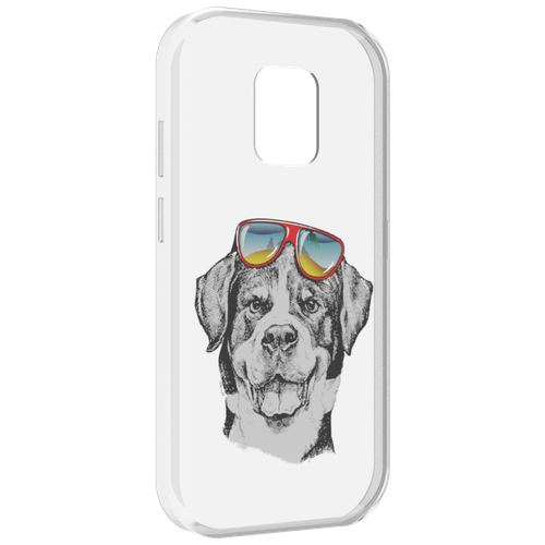 Чехол MyPads счастливая собака для UleFone Power Armor 14 / 14 Pro задняя-панель-накладка-бампер