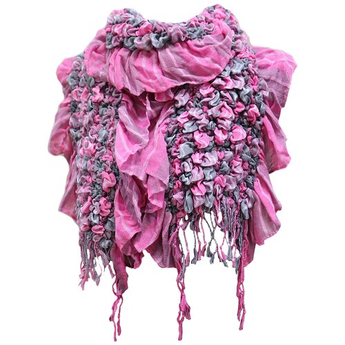 фото Шарф crystel eden,170х40 см, розовый, золотой