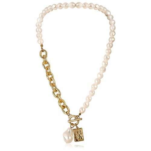 Колье-цепь С барочным жемчугом «процветание»