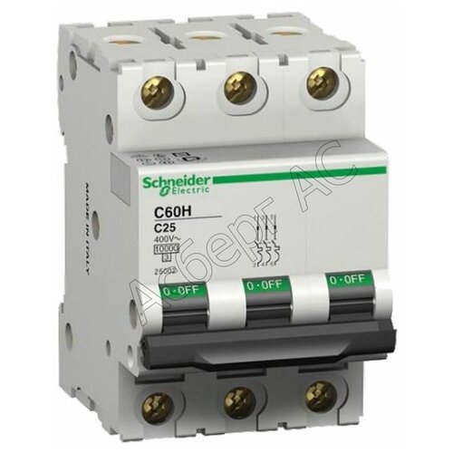 IC60N 3P 3А Автоматический выключатель 3-полюсный, 3А, 6кА (хар-ка C) Schneider Electric, A9F74303 выключатель автоматический schneider electric acti 9 ic60n 400v 6ка 3p 3а c a9f74303