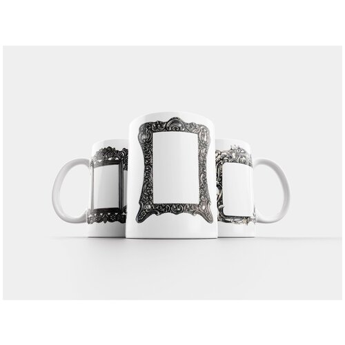 фото Кружка "рамка, металлическая рамка, декоративное" 320 мл lotsprints