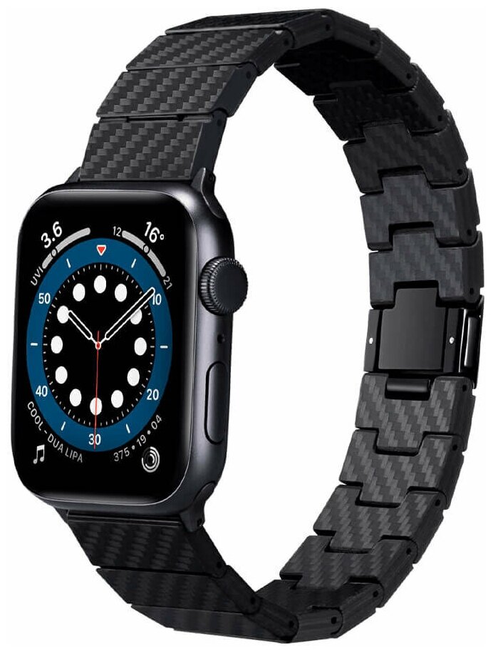 Карбоновый браслет Pitaka для Apple Watch 7-1 и SE серии 42/44/45мм - Modern