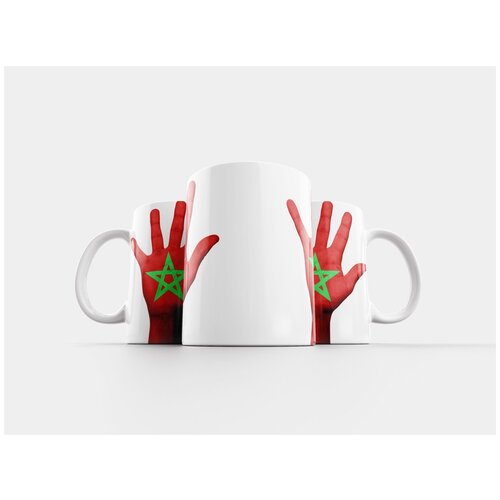 фото Кружка "марокко, флаг, рука" 320 мл lotsprints