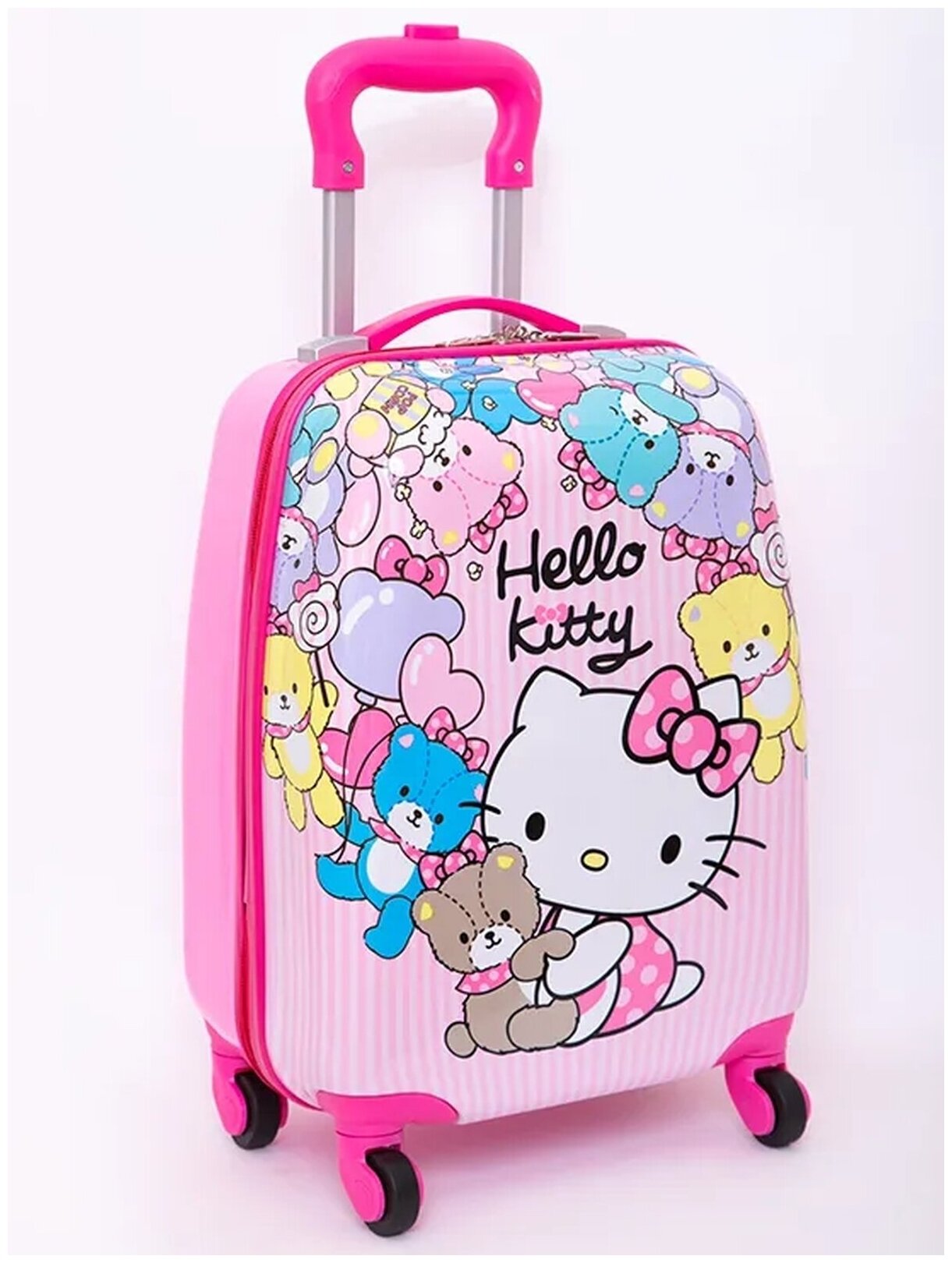 Детский чемодан Hello Kitty с мишками 45х30х20см 