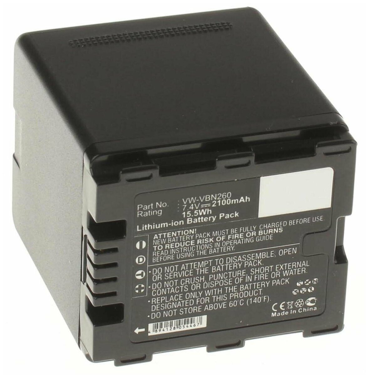 Аккумулятор iBatt iB-U1-F229 2100mAh для Panasonic HC-X800, HC-X920, HDC-SD800, HC-X900, HC-X810, HDC-TM900, HC-X900M, HDC-SD900, HDC-HS900, HDC-TM900K, HC-X800GK, HC-X900K, HC-X909, HDC-HS900GK, HDC-HS900K,