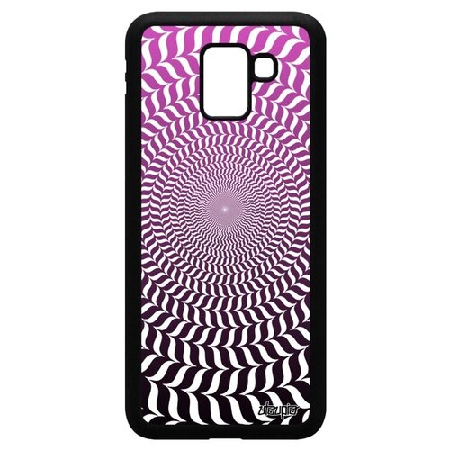 фото Защитный чехол на телефон // galaxy j6 2018 // "иллюзия круга" круглый спираль, utaupia, розовый