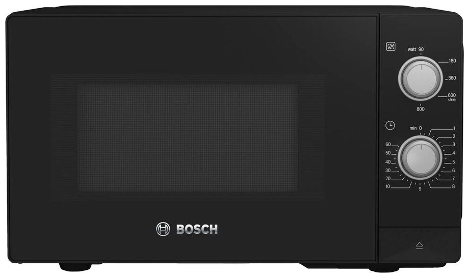 Микроволновая печь Bosch FFL020MB2 черный, 20л, 800ВтВт - фотография № 1