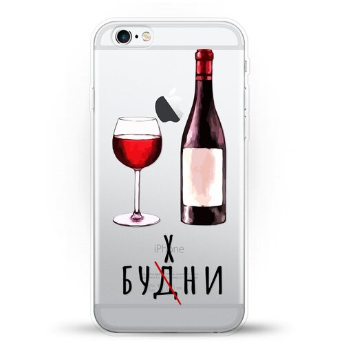 фото Силиконовый чехол будни на apple iphone 6/iphone 6s andy & paul