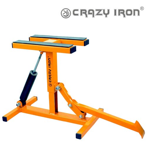 фото Подставка мотоподъемник crazy iron cross/enduro orange plus, с демпфером