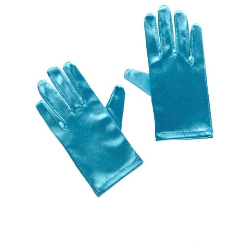 фото Перчатки детские атласные, 17 см (цв: бирюзовый ) артэ