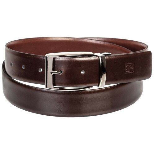 фото Ремень sergio belotti 469/35 oslo moro/marrone, брючный игольчатый, черный, длина - 110 см