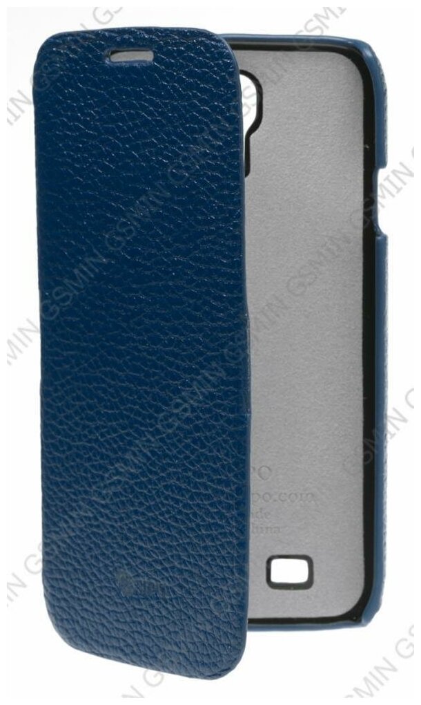 Кожаный чехол для Samsung Galaxy S4 (i9500) Sipo Premium Leather Case "Book Type" - H-Series (Синий)