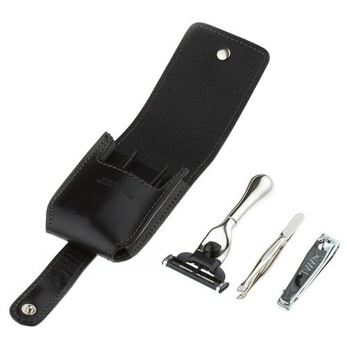 Бритвенный дорожный набор IL Ceppo Firenze в черном чехле SET-SV1209N