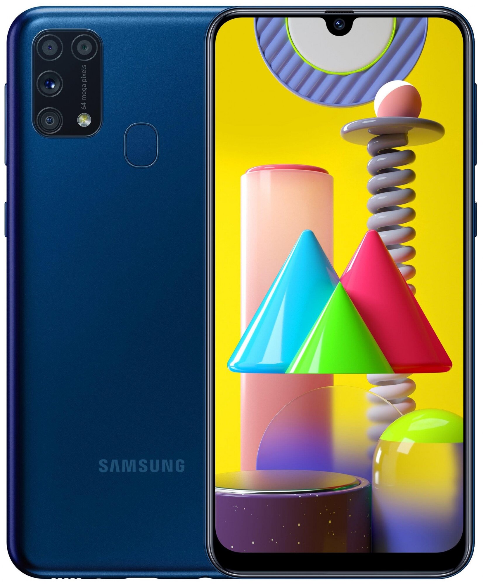 Смартфон Samsung Galaxy M31 6/128 ГБ, Dual nano SIM, синий