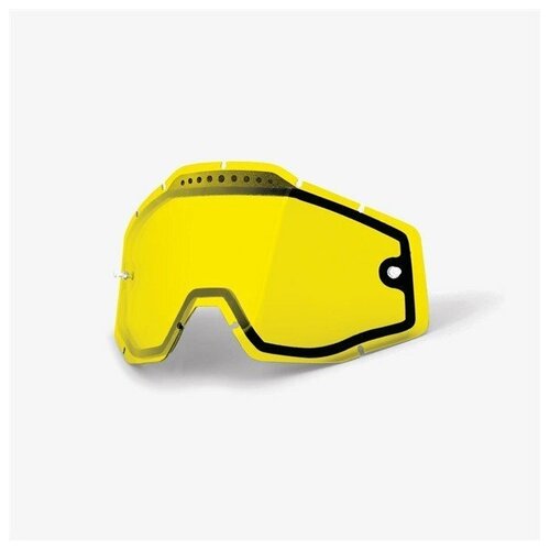 PitBikeClub Линза 100% RC2/AC2/ST2 Replacement Lens Vented Dual Pane Yellow (51008-608-01)