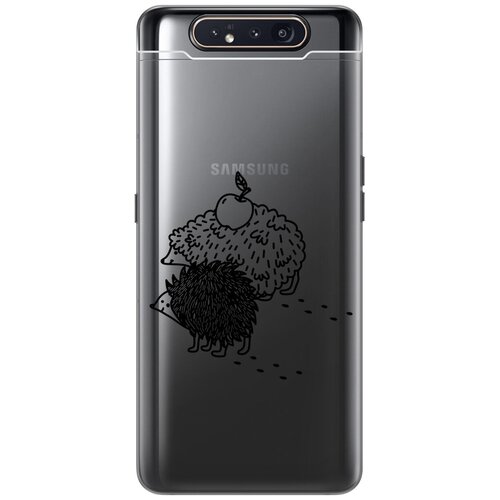  -  Transparent 3D  Samsung Galaxy A80   Funny hedgehogs