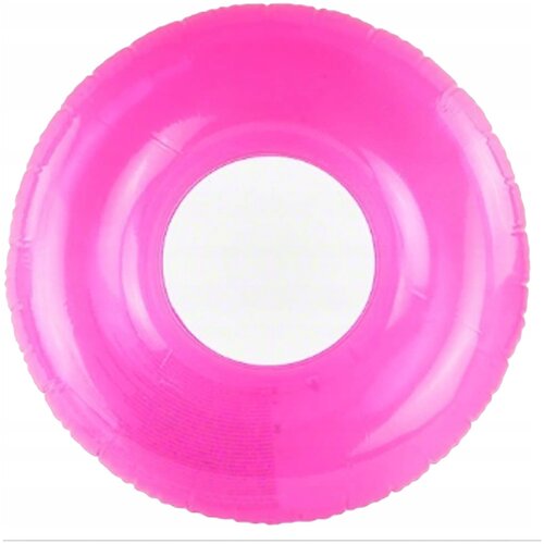Надувной круг для плавания D 76 см, цвет прозрачный розовый, от 8 лет, нагрузка до 40 кг., без насоса, Intex 59260