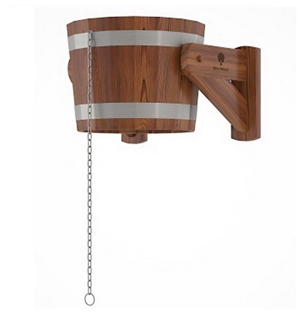 фото Обливное ведро для бани BentWood 20 л (из лиственницы морёной)