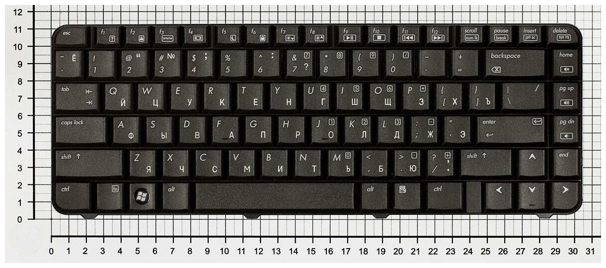 Клавиатура для ноутбука HP Compaq 9JN8682401 черная