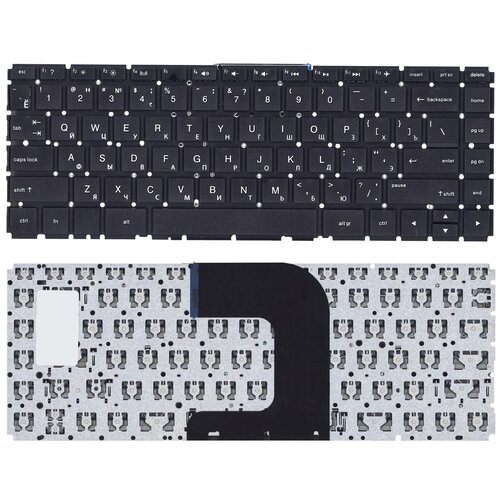 Клавиатура для ноутбука HP Pavilion 14-AC черная без рамки 1051₽