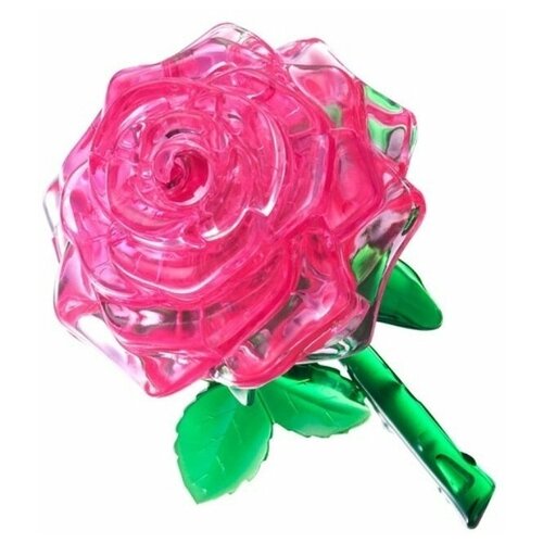 фото 3d пазл роза (розовая) люблю дарить
