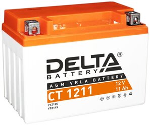 Аккумулятор для мототехники Delta CT 1211 (12V / 11Ah) (YT12B-BS, YTZ14S)