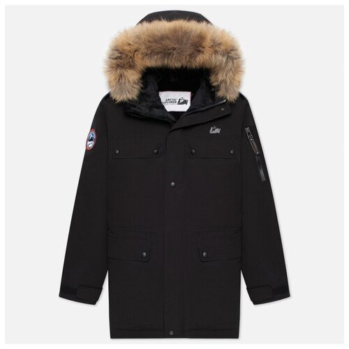 фото Мужская куртка парка arctic explorer polus чёрный , размер 48