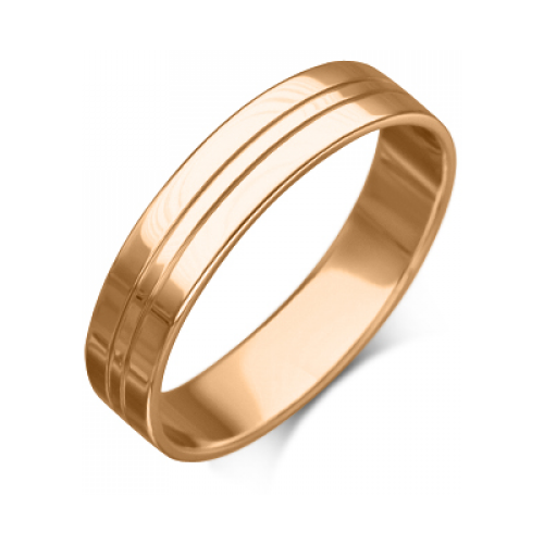 PLATINA jewelry Золотое обручальное кольцо без камней 01-3253-00-000-1110-18, размер 15,5