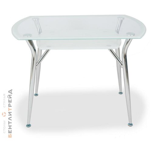 Стеклянный стол Донна белый 120*70