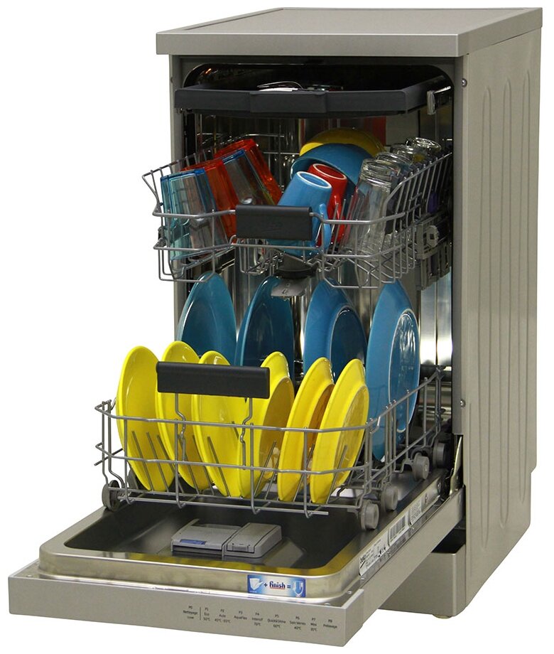 Beko Посудомоечная машина DFS05012S, серебристый - фотография № 3