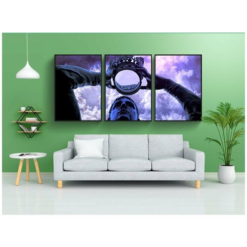 фото Набор модулных постеров для интерьера "принц хэл, стратфорд-на-эйвоне, статуя" 60x90 см. в тубусе, без рамки lotsprints