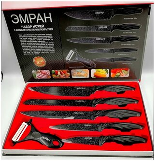 Набор ножей 6 предметов Эмран / Набор кухонных ножей / Кухонные ножи — купить в интернет-магазине по низкой цене на Яндекс Маркете