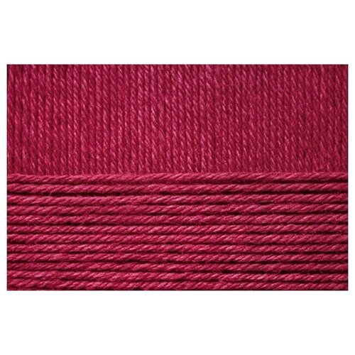 фото Набор пряжи для вязания "уютная", 100 г, 230 м, 5 мотков, цвет бордовый пехорка