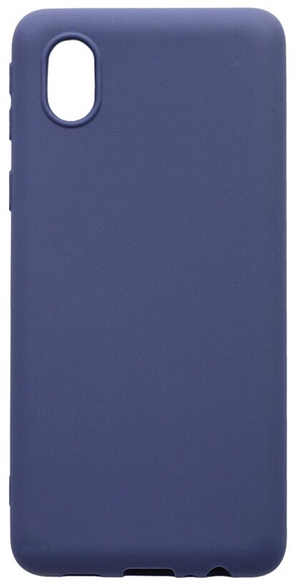 Чехол - накладка Soft Sense для Samsung Galaxy A01 Core / M01 Core синий