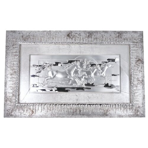 Панно New Daniel Бегущие кони в раме 43,5*69,3 см