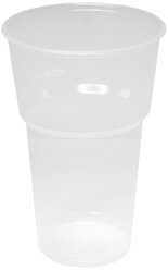 OfficeClean Набор одноразовых пластиковых стаканов, 500 мл, 50 шт., прозрачный