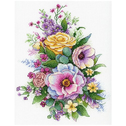 Набор для вышивания М П Студия А-040 Лиловая весна 25 х 20 см 6446₽