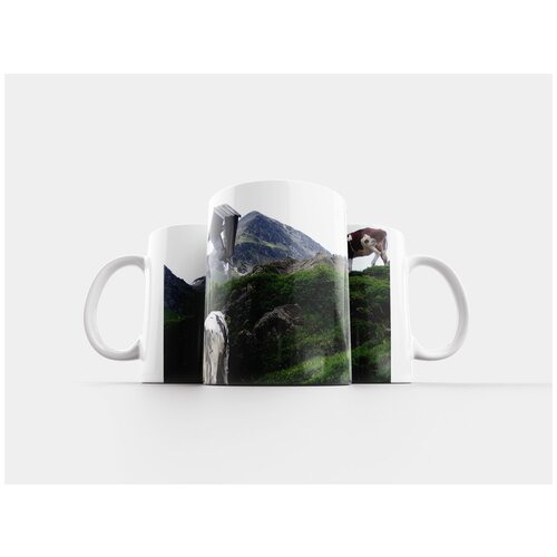 фото Кружка "коровы, придорожный крест, милостыня" 320 мл lotsprints