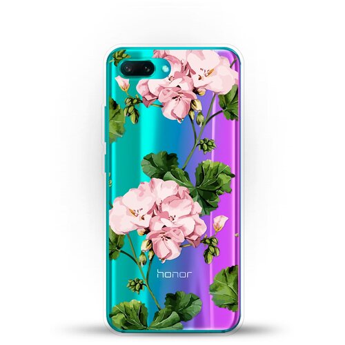 фото Силиконовый чехол розовые цветы на honor 10 andy & paul