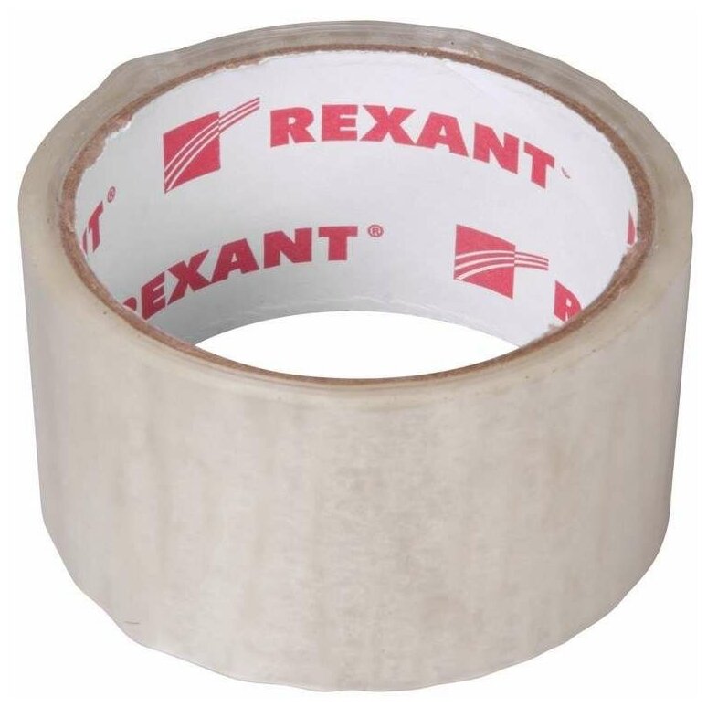 Скотч упаковочный REXANT 48 мм х 50 мкм, прозрачный, рулон 36 м REXANT 094201 - фотография № 1